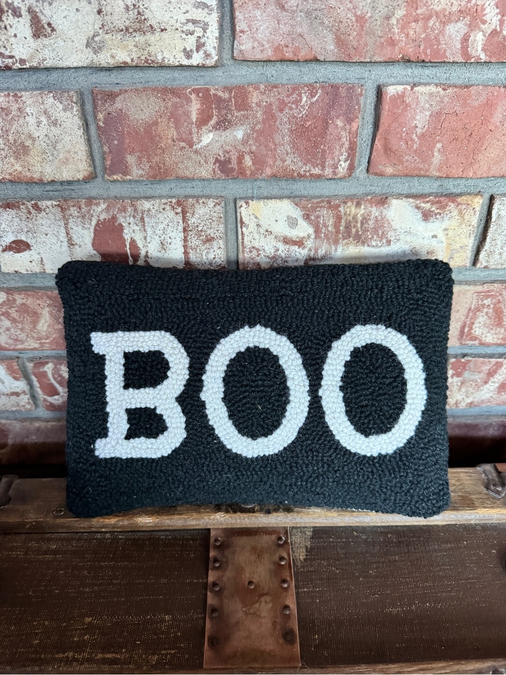 Halloween BOO throw pillow